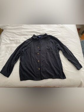 Pendleton 100% Cotton Black Button Up Flannel Work Shirt Large